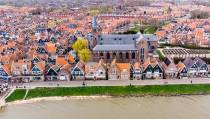 Dronefoto’s van Edam en Volendam