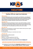 Vacature | Kras - Chauffeur (CE) voor regio Groot Amsterdam
