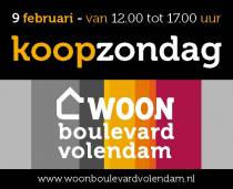 KOOPZONDAG : Woonboulevard Volendam op 9 februari
