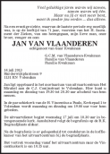 Dhr. J. van Vlaanderen